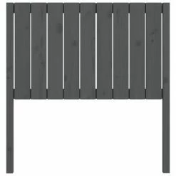 VidaXL Tête de lit Gris 95,5x4x100 cm Bois massif de pin -Têtes et pieds de lit Soldes image 4 818852