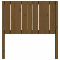VidaXL Tête de lit Marron miel 95,5x4x100 cm Bois massif de pin -Têtes et pieds de lit Soldes image 4 818853