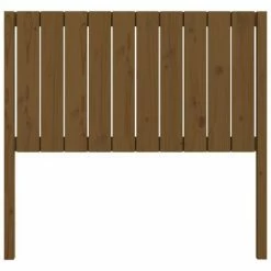VidaXL Tête de lit Marron miel 105,5x4x100 cm Bois massif de pin -Têtes et pieds de lit Soldes image 4 818858