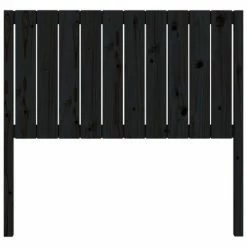 VidaXL Tête de lit Noir 105,5x4x100 cm Bois massif de pin -Têtes et pieds de lit Soldes image 4 818859
