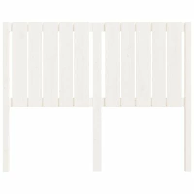VidaXL Tête de lit Blanc 125,5x4x100 cm Bois massif de pin 6 VidaXL Tête de lit Blanc 125,5x4x100 cm Bois massif de pin – Image 4