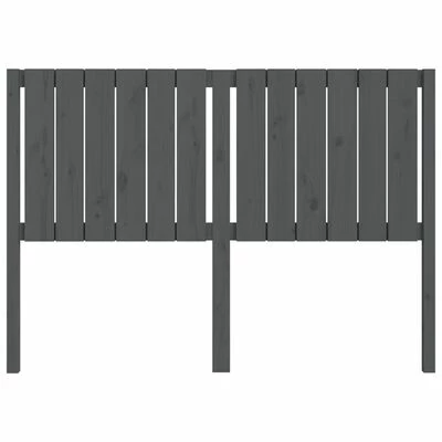 VidaXL Tête de lit Gris 140,5x4x100 cm Bois massif de pin 6 VidaXL Tête de lit Gris 140,5x4x100 cm Bois massif de pin – Image 4