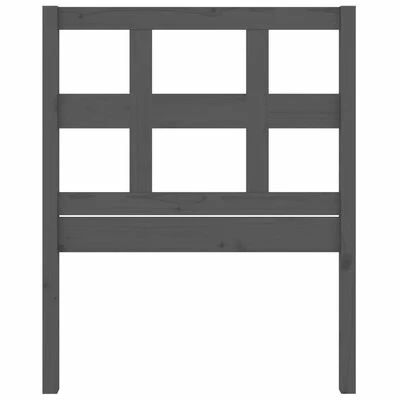VidaXL Tête de lit Gris 95,5x4x100 cm Bois massif de pin 6 VidaXL Tête de lit Gris 95,5x4x100 cm Bois massif de pin – Image 4