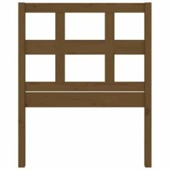 VidaXL Tête de lit Marron miel 95,5x4x100 cm Bois massif de pin -Têtes et pieds de lit Soldes image 4 818903