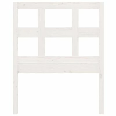 VidaXL Tête de lit Blanc 105,5x4x100 cm Bois massif de pin 6 VidaXL Tête de lit Blanc 105,5x4x100 cm Bois massif de pin – Image 4