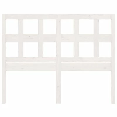 VidaXL Tête de lit Blanc 155,5x4x100 cm Bois massif de pin 6 VidaXL Tête de lit Blanc 155,5x4x100 cm Bois massif de pin – Image 4