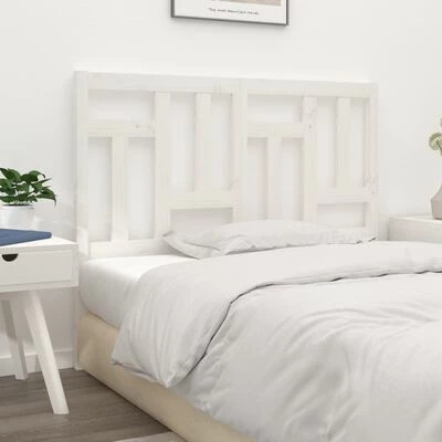 VidaXL Tête de lit Blanc 140,5x4x100 cm Bois massif de pin 6 VidaXL Tête de lit Blanc 140,5x4x100 cm Bois massif de pin – Image 4