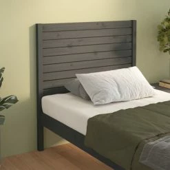 VidaXL Tête de lit Gris 96x4x100 cm Bois massif de pin 11 VidaXL Tête de lit Gris 96x4x100 cm Bois massif de pin -Têtes et pieds de lit Soldes image 4 819002