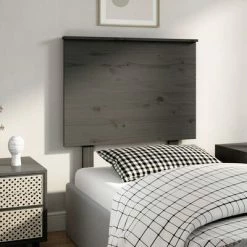 VidaXL Tête de lit Gris 79x6x82,5 cm Bois massif de pin 11 VidaXL Tête de lit Gris 79x6x82,5 cm Bois massif de pin -Têtes et pieds de lit Soldes image 4 819147