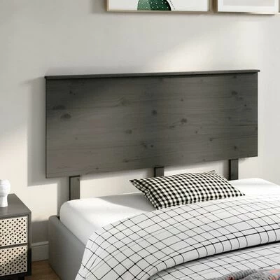 VidaXL Tête de lit Gris 144x6x82,5 cm Bois massif de pin 6 VidaXL Tête de lit Gris 144x6x82,5 cm Bois massif de pin – Image 4