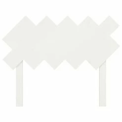 VidaXL Tête de lit Blanc 104x3x80,5 cm Bois massif de pin -Têtes et pieds de lit Soldes image 4 819206
