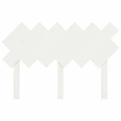 VidaXL Tête de lit Blanc 122,5x3x80,5 cm Bois massif de pin -Têtes et pieds de lit Soldes image 4 819211