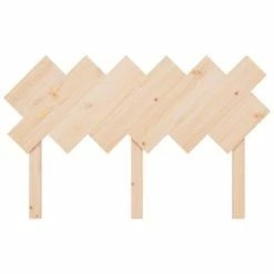 VidaXL Tête de lit 132x3x81 cm Bois massif de pin -Têtes et pieds de lit Soldes image 4 819215