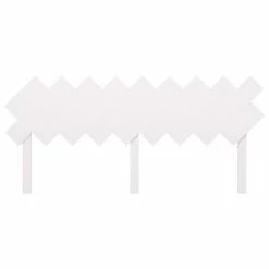 VidaXL Tête de lit Blanc 178x3x80,5 cm Bois massif de pin -Têtes et pieds de lit Soldes image 4 819236