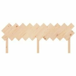 VidaXL Tête de lit 196x3x80,5 cm Bois massif de pin -Têtes et pieds de lit Soldes image 4 819240