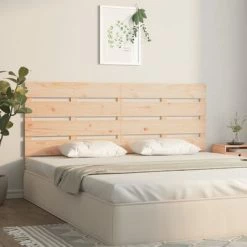 VidaXL Tête de lit 120x3x80 cm Bois massif de pin -Têtes et pieds de lit Soldes image 4 821337
