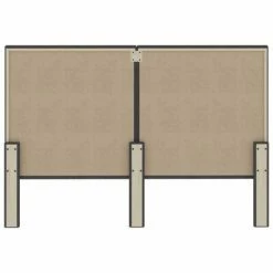 VidaXL Tête de lit Gris foncé Tissu 160x200 cm -Têtes et pieds de lit Soldes image 5 287469