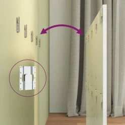 VidaXL Tête de lit avec armoires Blanc brillant Bois d'ingénierie -Têtes et pieds de lit Soldes image 5 3115680