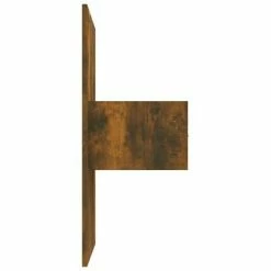 VidaXL Tête de lit avec armoires Chêne fumé Bois d'ingénierie -Têtes et pieds de lit Soldes image 5 3115705