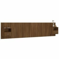 VidaXL Tête de lit avec armoires Chêne marron Bois d'ingénierie 12 VidaXL Tête de lit avec armoires Chêne marron Bois d'ingénierie -Têtes et pieds de lit Soldes image 5 3115771