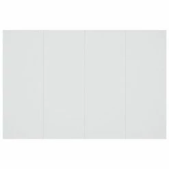 VidaXL Tête de lit Blanc 120x1,5x80 cm Bois d'ingénierie -Têtes et pieds de lit Soldes image 5 811025