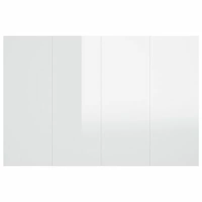 VidaXL Tête de lit Blanc brillant 120x1,5x80 cm Bois d'ingénierie 7 VidaXL Tête de lit Blanc brillant 120x1,5x80 cm Bois d'ingénierie – Image 5