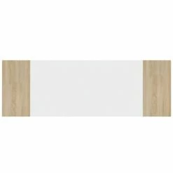 VidaXL Tête de lit murale Blanc et chêne sonoma 240x1,5x80 cm 12 VidaXL Tête de lit murale Blanc et chêne sonoma 240x1,5x80 cm -Têtes et pieds de lit Soldes image 5 811057