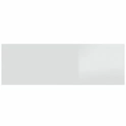 VidaXL Tête lit murale Blanc brillant 240x1,5x80 cm Bois d'ingénierie -Têtes et pieds de lit Soldes image 5 811058