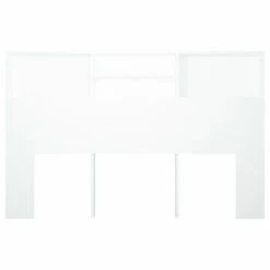 VidaXL Armoire de tête de lit Blanc 160x19x103,5 cm -Têtes et pieds de lit Soldes image 5 811871