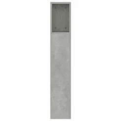 VidaXL Armoire de tête de lit Gris béton 160x18,5x104,5 cm -Têtes et pieds de lit Soldes image 5 811938