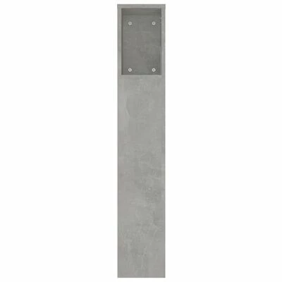 VidaXL Armoire de tête de lit Gris béton 220x18,5x104,5 cm 7 VidaXL Armoire de tête de lit Gris béton 220x18,5x104,5 cm – Image 5