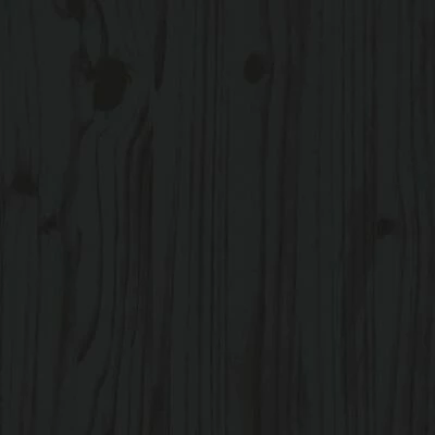 VidaXL Tête de lit Noir 81x4x100 cm Bois massif de pin 7 VidaXL Tête de lit Noir 81x4x100 cm Bois massif de pin – Image 5