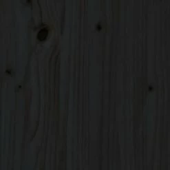 VidaXL Tête de lit Noir 186x4x100 cm Bois massif de pin -Têtes et pieds de lit Soldes image 5 814163