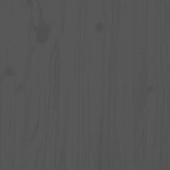 VidaXL Tête de lit Gris 206x4x100 cm Bois massif de pin -Têtes et pieds de lit Soldes image 5 814166