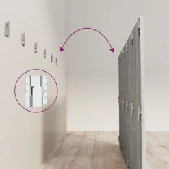 VidaXL Tête de lit Sonoma gris 200x1,5x80 cm Bois d'ingénierie -Têtes et pieds de lit Soldes image 5 816977