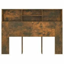 VidaXL Armoire de tête de lit Chêne fumé 140x19x103,5 cm -Têtes et pieds de lit Soldes image 5 817249