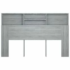 VidaXL Armoire de tête de lit Sonoma gris 160x19x103,5 cm -Têtes et pieds de lit Soldes image 5 817253