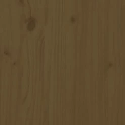 VidaXL Tête de lit Marron miel 206x4x100 cm Bois massif de pin -Têtes et pieds de lit Soldes image 5 817863