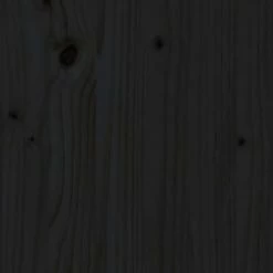 VidaXL Tête de lit Noir 96x4x110 cm Bois massif de pin -Têtes et pieds de lit Soldes image 5 818454