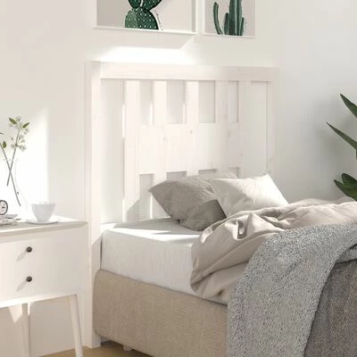 VidaXL Tête de lit Blanc 106x4x100 cm Bois massif de pin 7 VidaXL Tête de lit Blanc 106x4x100 cm Bois massif de pin – Image 5