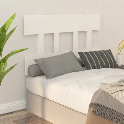 VidaXL Tête de lit Blanc 93,5x3x81 cm Bois massif de pin 7 VidaXL Tête de lit Blanc 93,5x3x81 cm Bois massif de pin – Image 5