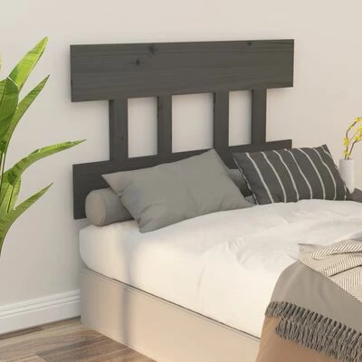 VidaXL Tête de lit Gris 103,5x3x81 cm Bois massif de pin 7 VidaXL Tête de lit Gris 103,5x3x81 cm Bois massif de pin – Image 5