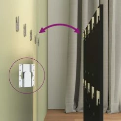 VidaXL Tête de lit Noir 120x1,5x80 cm Bois d'ingénierie 13 VidaXL Tête de lit Noir 120x1,5x80 cm Bois d'ingénierie -Têtes et pieds de lit Soldes image 6 811026