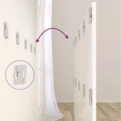 VidaXL Tête de lit Blanc brillant 160x1,5x80 cm Bois d'ingénierie 8 VidaXL Tête de lit Blanc brillant 160x1,5x80 cm Bois d'ingénierie – Image 6