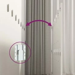 VidaXL Tête de lit murale Blanc 240x1,5x80 cm Bois d'ingénierie -Têtes et pieds de lit Soldes image 6 811052