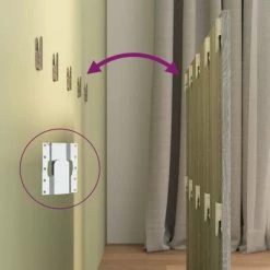 VidaXL Tête de lit Sonoma gris 120x1,5x80 cm Bois d'ingénierie -Têtes et pieds de lit Soldes image 6 816971